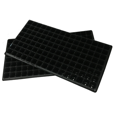 Plastic seeding trays with 32 50 72 128 200 holes made of pvc ps material