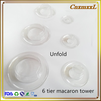 6 Tier Layer Macaron Tower 10 Tiers Macaron Tower Stand With Acrylic Bottom