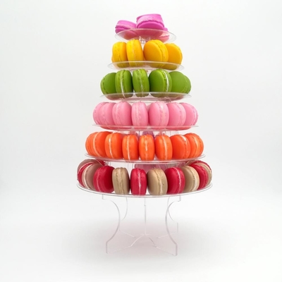 6 Tier Layer Macaron Tower 10 Tiers Macaron Tower Stand With Acrylic Bottom