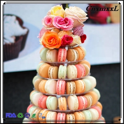 New Design 10 Tier Macaron Tower Disposable Food Tray