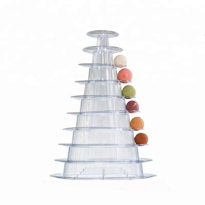 New Design 10 Tier Macaron Tower Disposable Food Tray