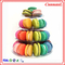 25cm Round Plastic Macaron Packaging 35pcs Clear 4 Tier Dessert Tower
