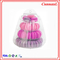 25cm Round Plastic Macaron Packaging 35pcs Clear 4 Tier Dessert Tower