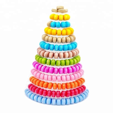New Macaron Tower Pyramid 13 Tier Plastic Macaron Tower Display Stand