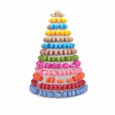 New Macaron Tower Pyramid 13 Tier Plastic Macaron Tower Display Stand