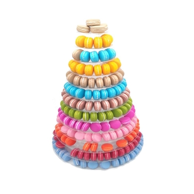 New Macaron Tower Pyramid 13 Tier Plastic Macaron Tower Display Stand