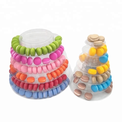 New Macaron Tower Pyramid 13 Tier Plastic Macaron Tower Display Stand