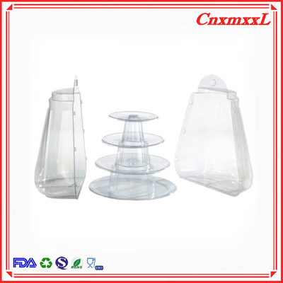 New Style Small Plastic 4 Layers Macaron Tower 47pcs Wholesales