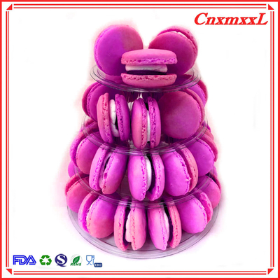 Convenient Small Macaron Plastic Display Stand Tower 37pcs  Recyclable