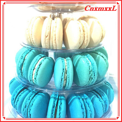 Convenient Small Macaron Plastic Display Stand Tower 37pcs  Recyclable
