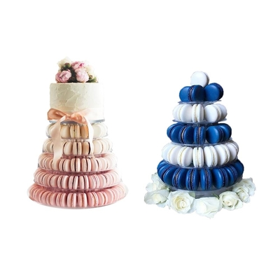6 Tier Clear Blister Macaron Tower For Cake Decoration