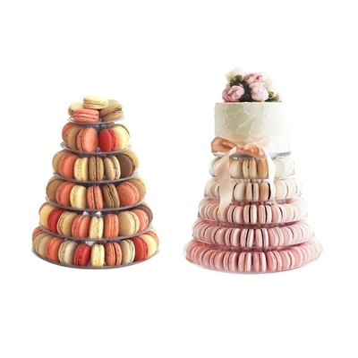 6 Tier Clear Blister Macaron Tower For Cake Decoration