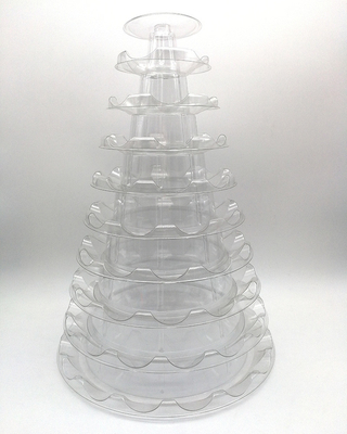 New Style 10 Tier Round Macaron Tower Macaron Stand