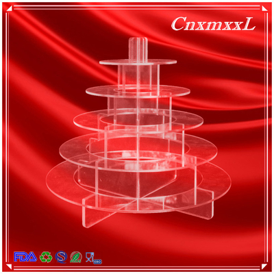 New Patent acrylic macaron display 5 Tier acrylic macaron stand tower in low price