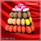 New design macaron display stand with low price new design 4 tier square macaron tower