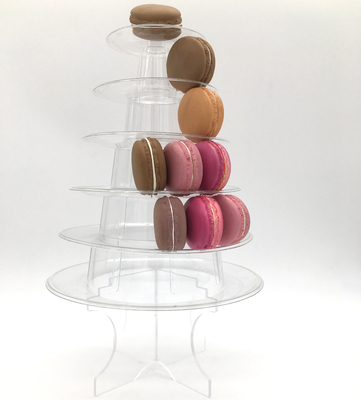 Cake Shelf  Macaron Tower 6 Tiers With Acrylic Stand Transparent