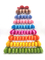 9 Layer Square 41cm Tall Plastic Macaron Packaging Blister Macaron Cone Tower