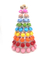 Elegant plastic 10 tier/layer macaron display tower stand holder for wedding party