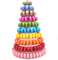 Retail online order 10 tier macaron tower stand for display with Acrylic base