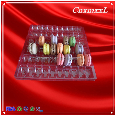 PET 60 Cavity Macaron Boxes With Inserts, Packaging Macarons For Shipping