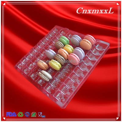 PET 60 Cavity Macaron Boxes With Inserts, Packaging Macarons For Shipping