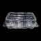Biodegradable 18cm Clear Plastic Tray Containers 7g Round Salad Packaging