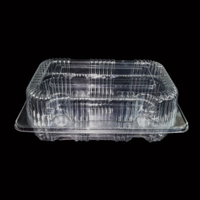 Biodegradable 18cm Food Grade PET Plastic Tray for Salad and Vegetable Packaging