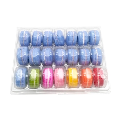 21pcs clamshell blister macaron box packaging macaron display tray macaron tray wholesale