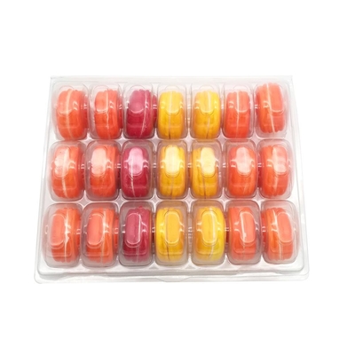 21pcs clamshell blister macaron box packaging macaron display tray macaron tray wholesale