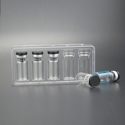 Eco Friendly Transparent PET Ampoule Packaging Tray 10ml Vial Box