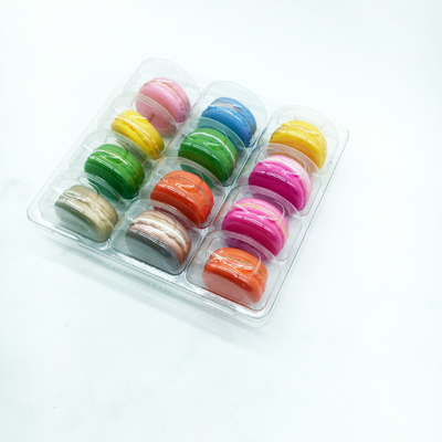 12 Cavity Macaron Tray Bespoke Plastic Blister Packaging Tray