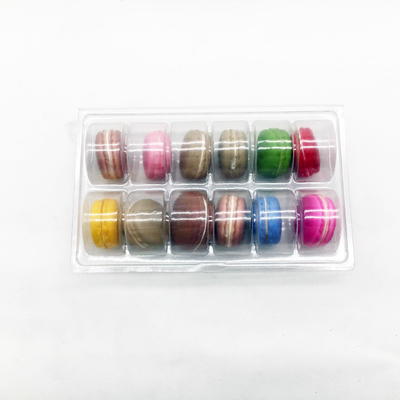 Reusable Plastic Clamshell Macaron Tray Blister Process Type