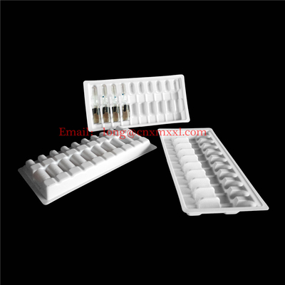 High Quality Plastic Ampoules Tray 1ml 2ml 5ml 10ml Plastic Clear Blister Packaging Vials Blister Tray Box