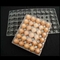 15packs Disposable PET Clear Plastic Egg Tray 71mm Square Egg Tray Holder