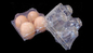 4 Cell Clip Button Plastic Blister Packaging Clear Plastic Egg Cartons Halogen Free