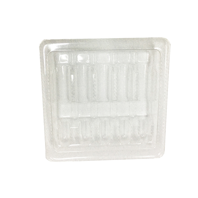 1.8mm White PP 10ml Medical Plastic Blister Packaging Insert Tray For Vial