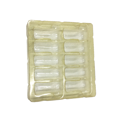 1.8mm White PP 10ml Medical Plastic Blister Packaging Insert Tray For Vial