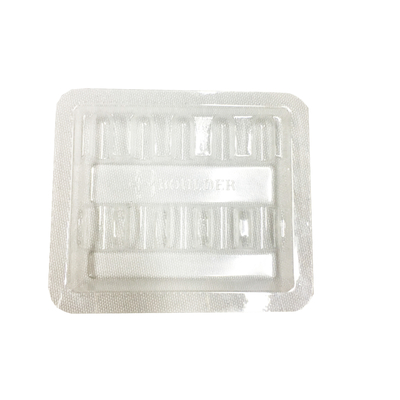 Disposable 1mm PET Blister Packaging Inserts Ampoule Blister Pack Tray