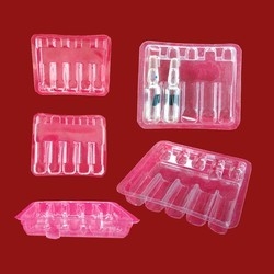 Disposable 1mm PET Blister Packaging Inserts Ampoule Blister Pack Tray