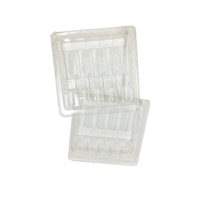 Clamshell Blister Plastic 1ml Ampoule Insert Packing Trays 100mm Thickness