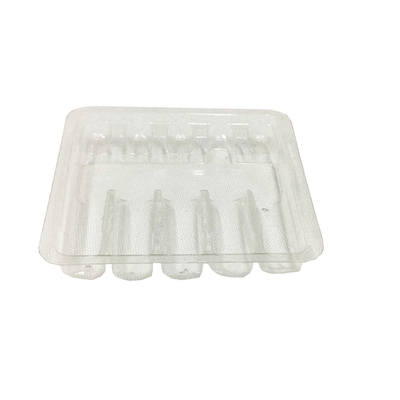 Clamshell Blister Plastic 1ml Ampoule Insert Packing Trays 100mm Thickness