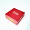 Logo Embossed Rigid Hexagon Paper Gift Box Packaging Red Jewelry Gift Box Custom
