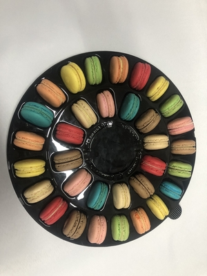 33 Cells Round Shape Macaron Gift Box Recyclable For Food