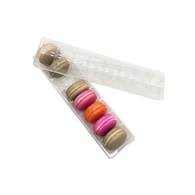 Transparent 8pc macaron box blister PVC/PET macaron tray macaron packaging box/tray