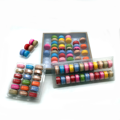 Transparent 8pc macaron box blister PVC/PET macaron tray macaron packaging box/tray