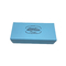Blue 6pcs Paper Macaron Packaging Box Kraft Paper With Plastic Inner Tray