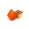 Lovely Orange Kraft Paper Macaron Packaging Box Recyclable UV Coating 2pcs