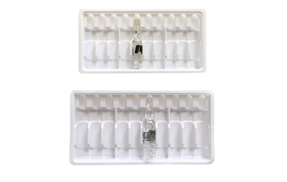 White Water Injection Blister Packing 1mlx10 Plastic Inside Ampoule Bottle Tray