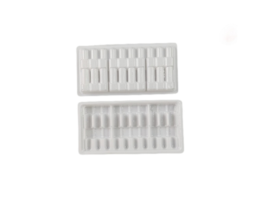 Water Needle Blister Tray Medicine Packaging Box With Plastic Ampoule Bottle Tray