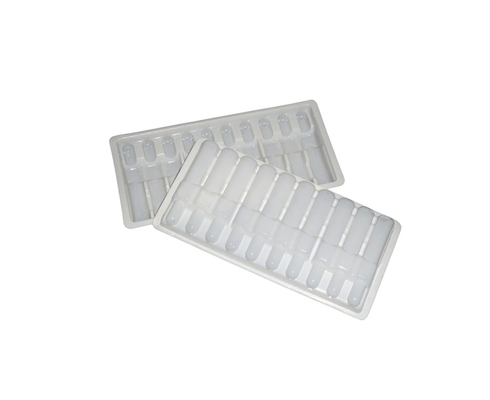 Water Needle Blister Tray Medicine Packaging Box With Plastic Ampoule Bottle Tray